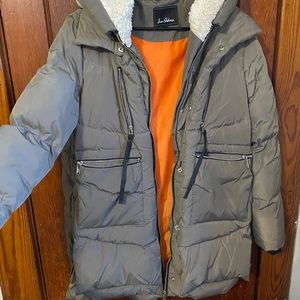Deep green Sam Edelmam down winter coat size small